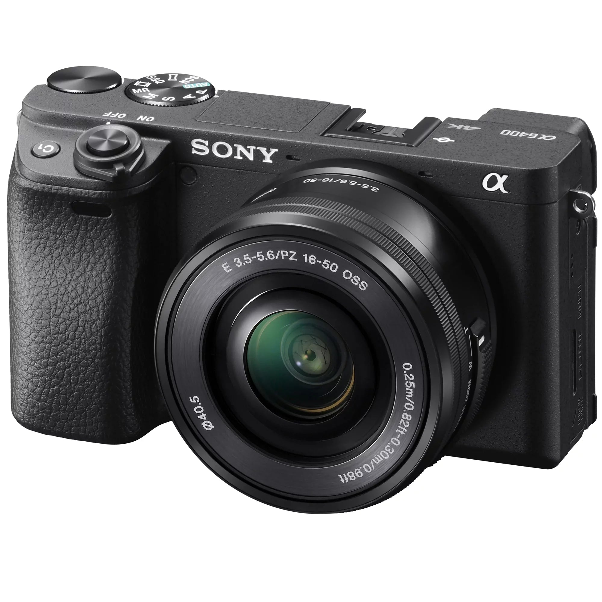 Editing Lens Camera Filter OSS with 0.43x Kit Telephoto + a6400 and Wide Sony f/3.5-5.6 Deco (Black) Gear ILCE-6400L/B 2.2X Lens 4K Bundle Power Set Case & 16-50mm Battery Angle Extra Mirrorless