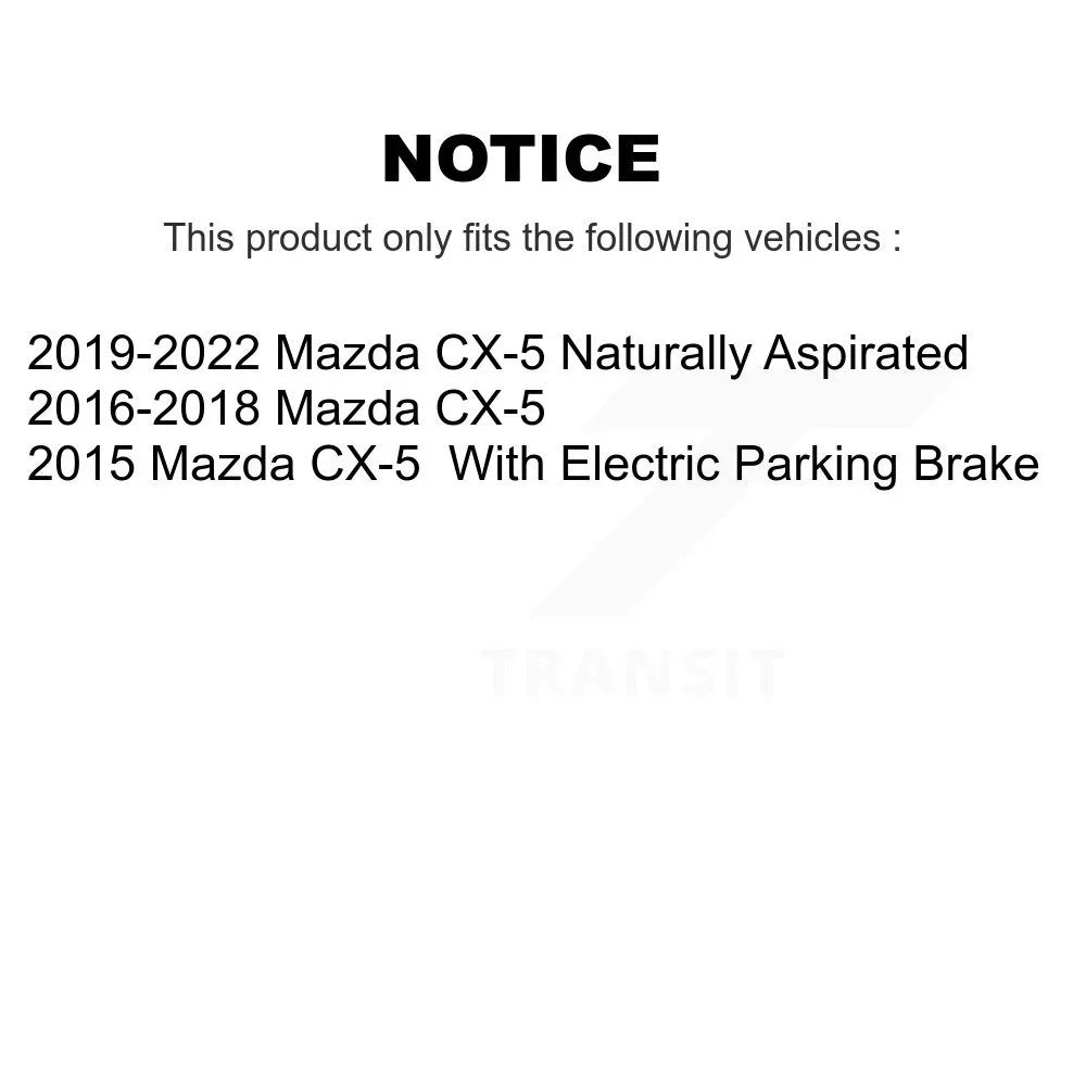 For CX-5 Pads Rear Ceramic Kit Front Brake Mazda KCX-100194