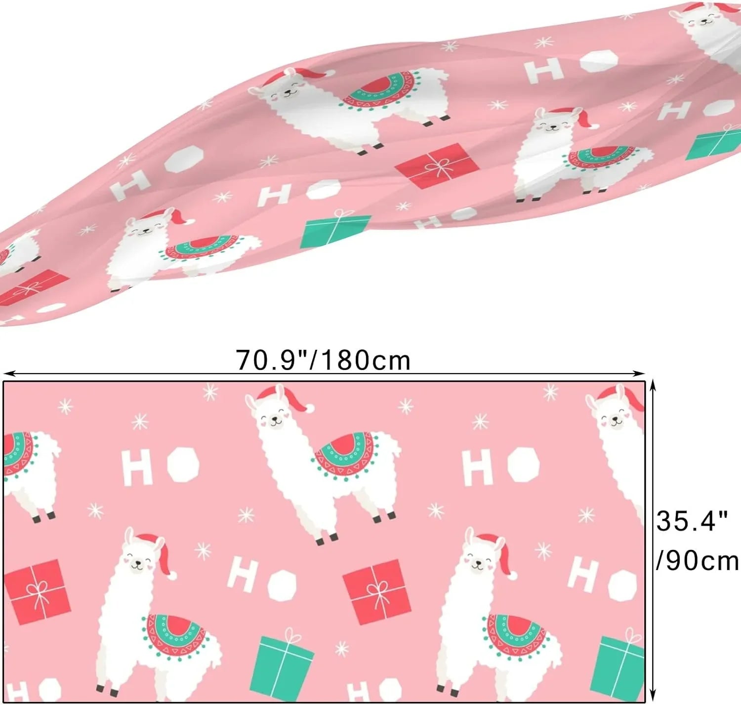 Girls Wrap Hyjoy Lightweight Christmas Scarves Long Women Scarf Shawl Silk Neck Presents Llama for