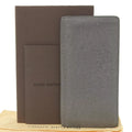 LOUIS VUITTON Long Pre-Owned Brother (Good) Vuitton M32653 Bifold Portefeuille Louis Wallet Glacier Taiga