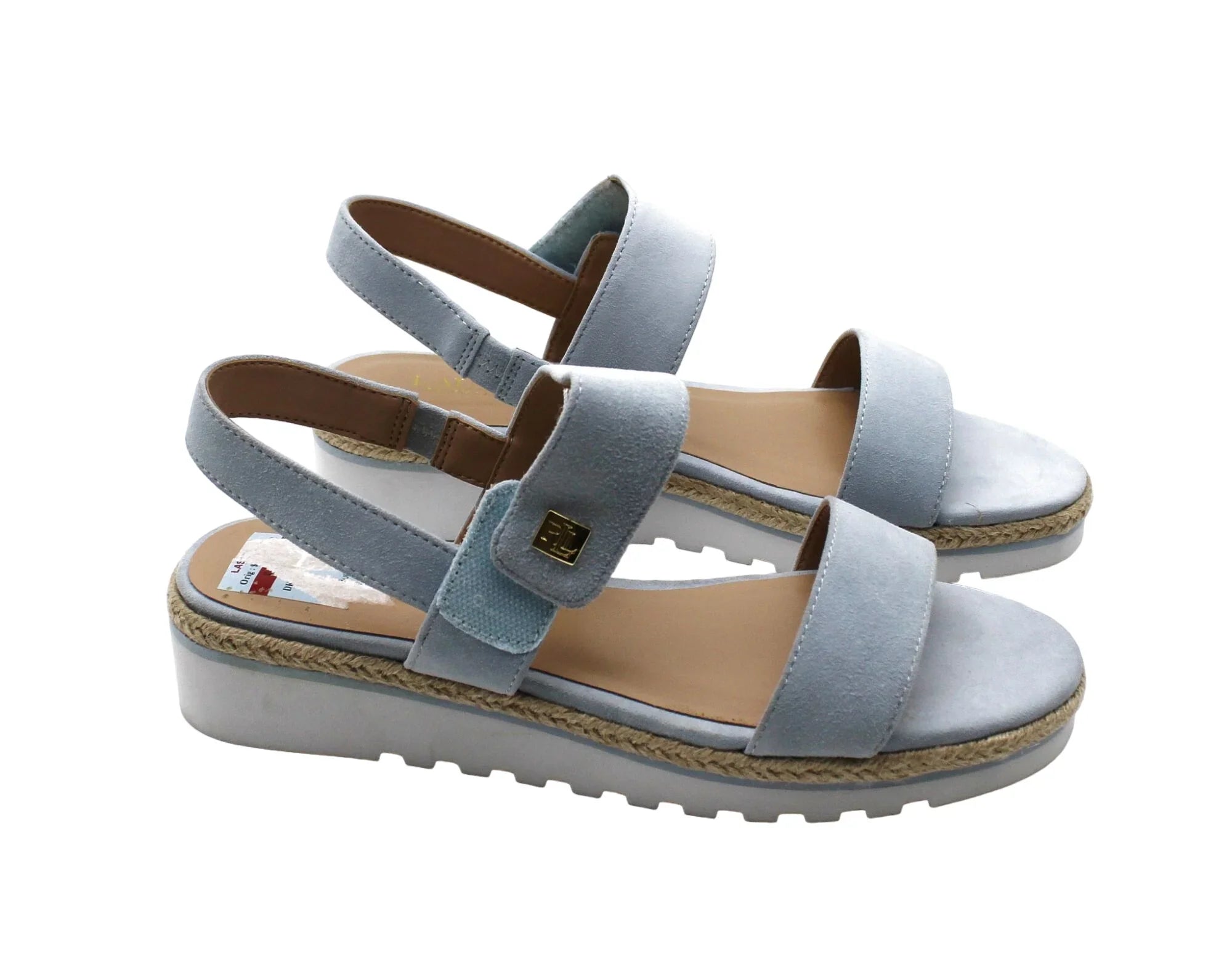 Jewelle Lauren Lauren 8.5 Wedge Sandals US) Ralph (Size