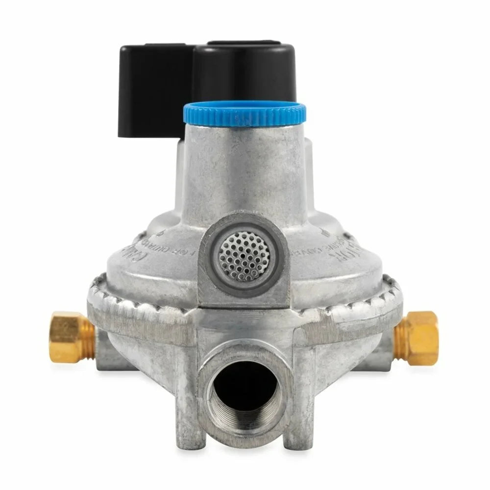Propane Tank Dual Double-Stage With RVs Camco (59005) Tanks Change Regulator- From Constant Full Auto Empty Auto-Changeover For with Gas a Pressure Hookups, to Propane Maintains