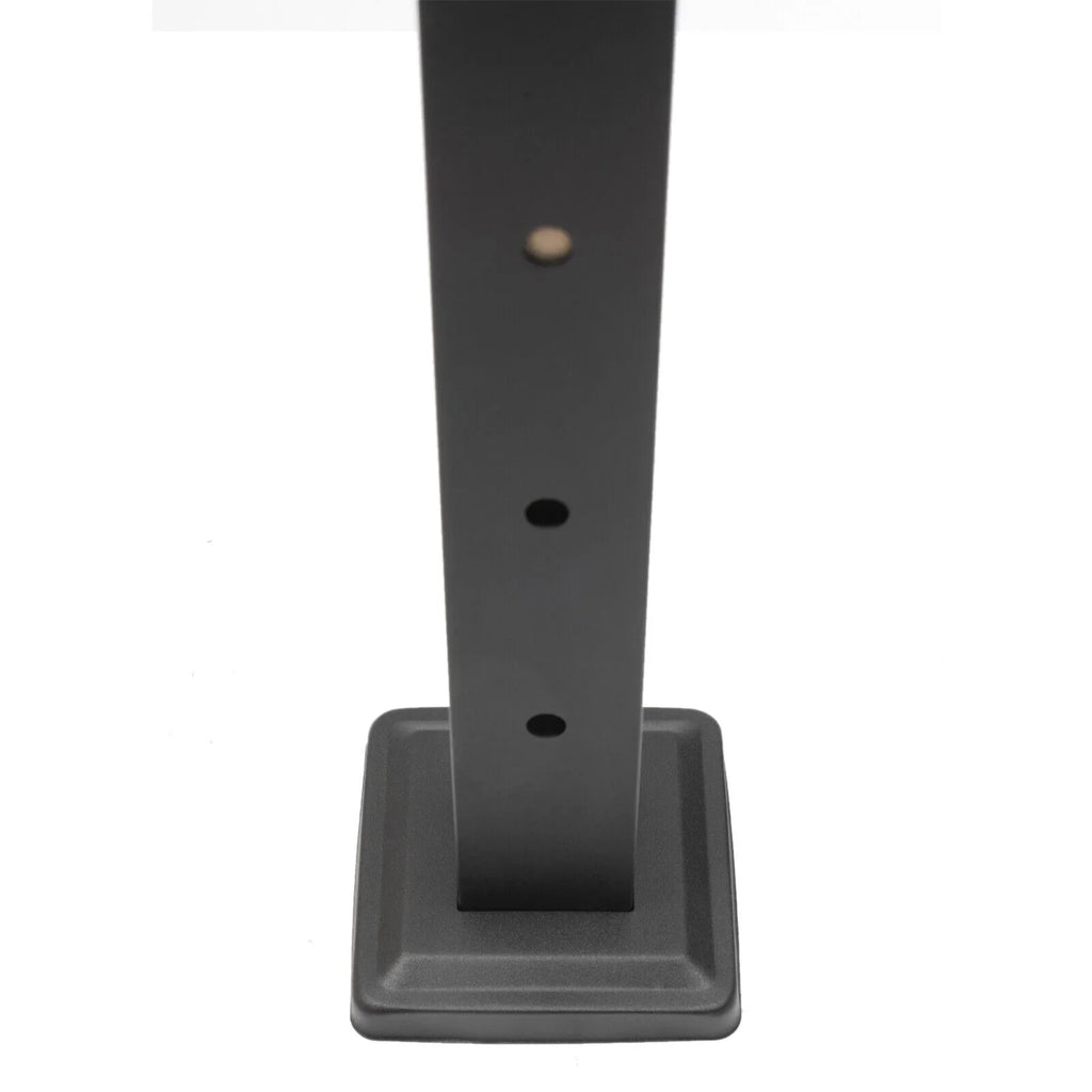 Wood Steel Two Railing Post Stainless Level Fence Post Cable System Railing Sides for Square Deck Concrete Pre-Drilled Cable 36''x2''x2'' Level