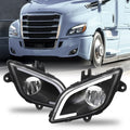 AKKON Driver 2022 Cascadia + 2018 Lamp Light 2023 2019 Freightliner 2021 Truck - Class 8 126 Fog 2020 LED Fit Black Passenger