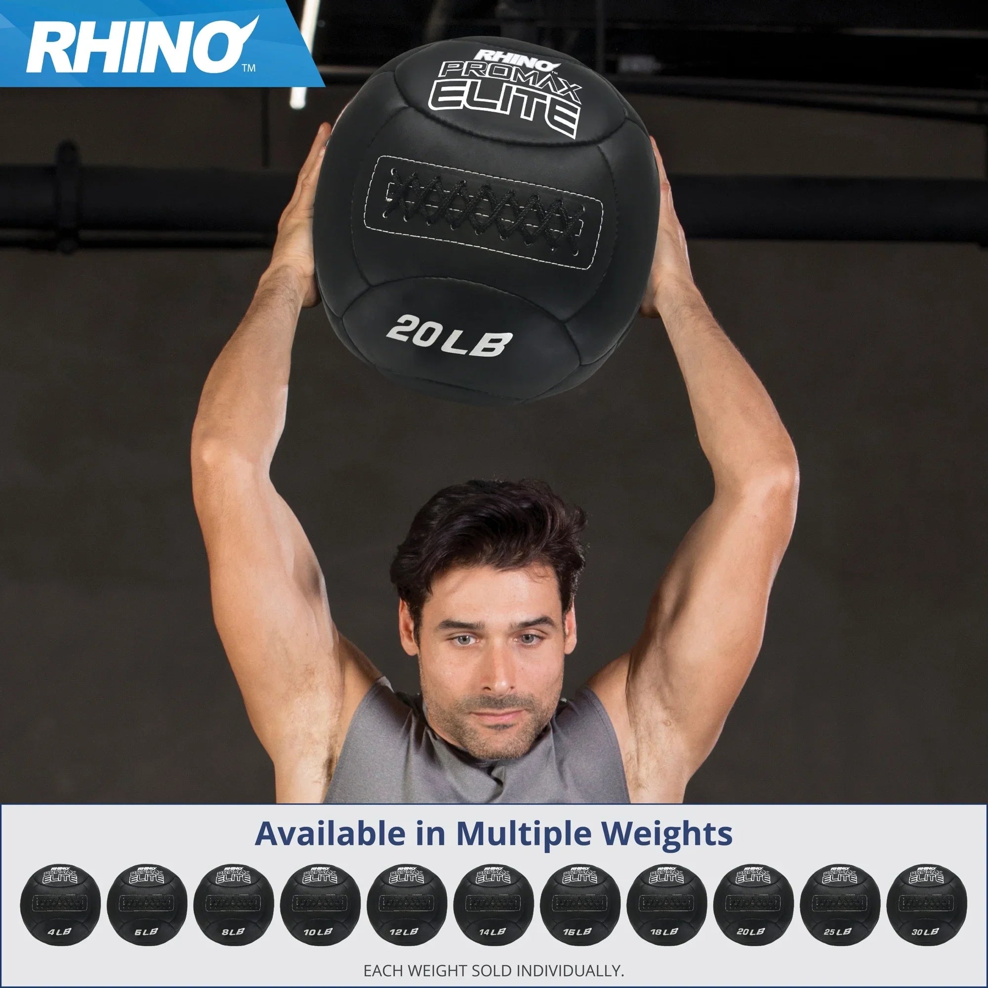 Rhino 4LB Sports Ball Promax Champion Elite Medicine