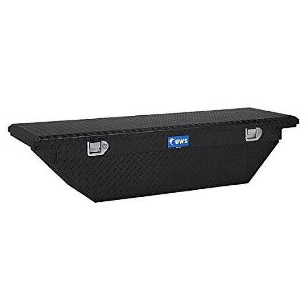Welding ALUMINUM TOOLBOX CROSSOVER LOW TBS-69-A-LP-BLK ANGLED Services BLACK 69IN LID SINGLE UWS/United UWSTBS-69-A-LP-BLK PROFILE