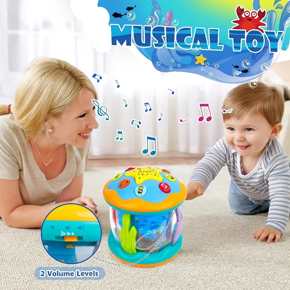 Toys Musical 3-6 to 12-18 in 9 Tummy Baby 4 Toys Projector Month Baby Infant 6 Time Months 0-3 12 Up Light Learning Rotating 1