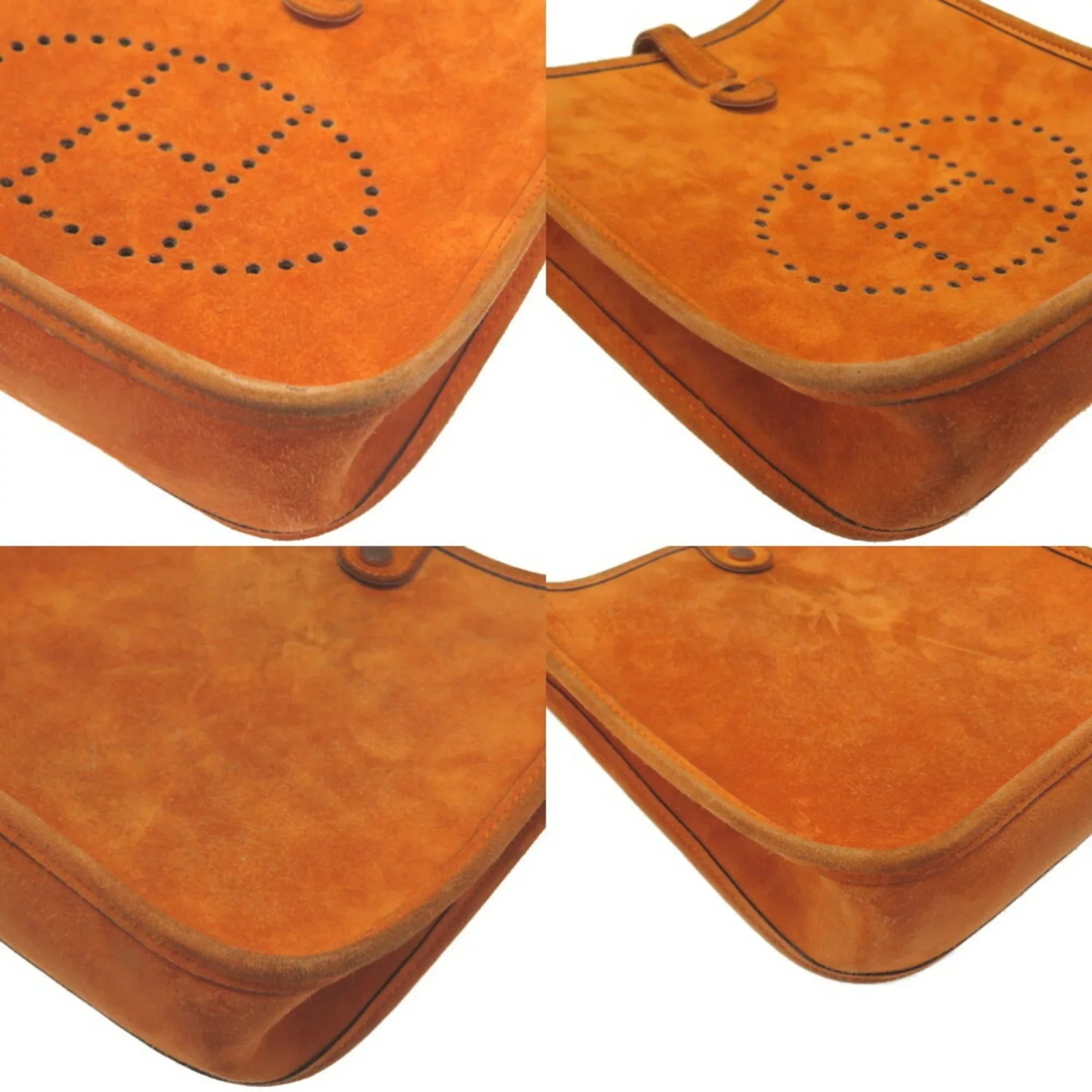 Hermes Bag Orange (Fair) H Pre-Owned TPM 0069HERMES Shoulder Engraved ¡õ Evelyn Dobris