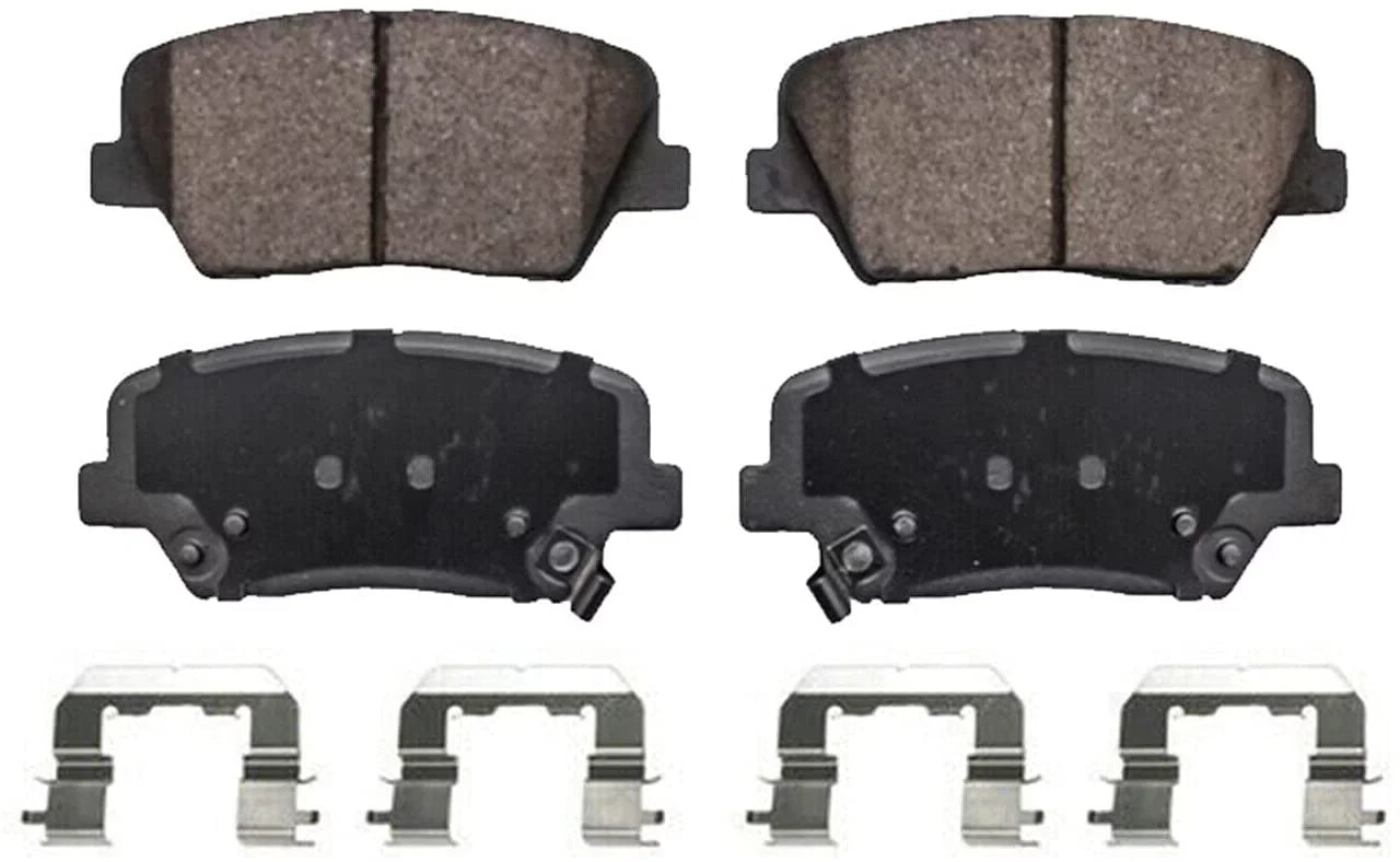 for Pads 11-14 Fe, Rear Detroit Santa Kia Replacement 4 2011 2013 and 2014 Axle 2010-2012 - 2010 Brake Front Brake Sorento, Hyundai Pads Ceramic 2012