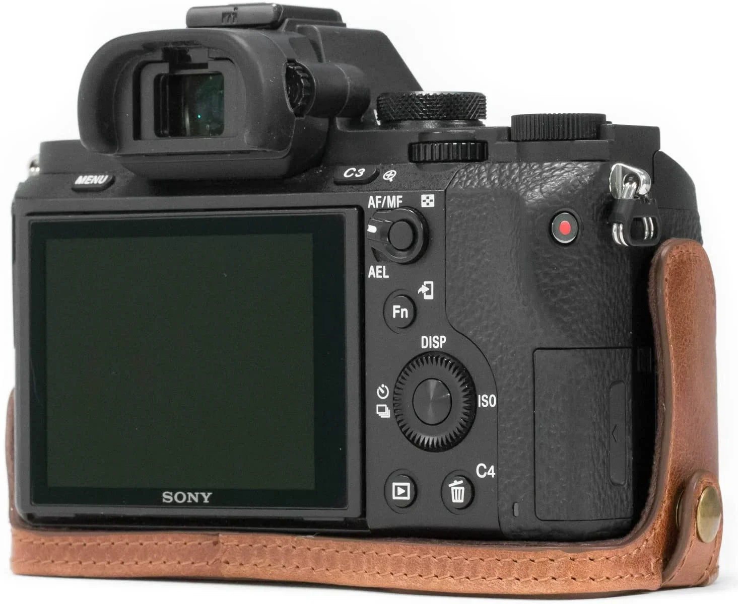 and II Case II, Leather Sony MG1130 Strap Half MegaGear Genuine A7 - Camera A7S A7R II, Dark Alpha Brown