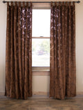 Curtain Brown Gold Carstens Rush Panels (Set 2) of Sheer