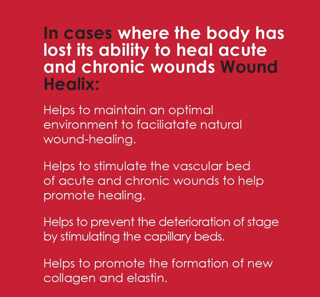 '- Healix Wound Serum & Wound Burn Care Patented Rapid