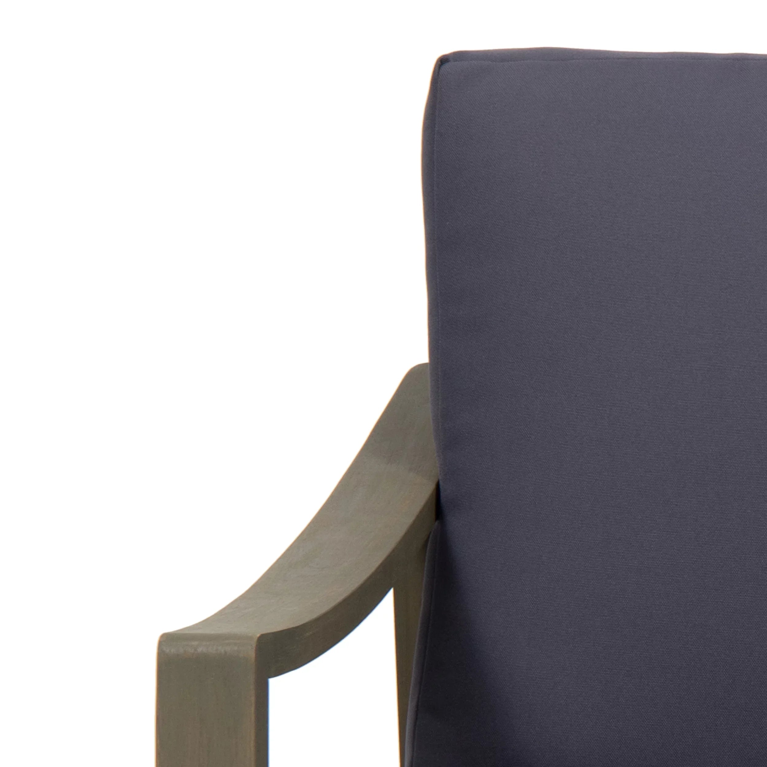 Dark Studio GDF Cushions, Acacia 4 Gray Wood Set Johnlucas and Seater with Gray Outdoor Chat