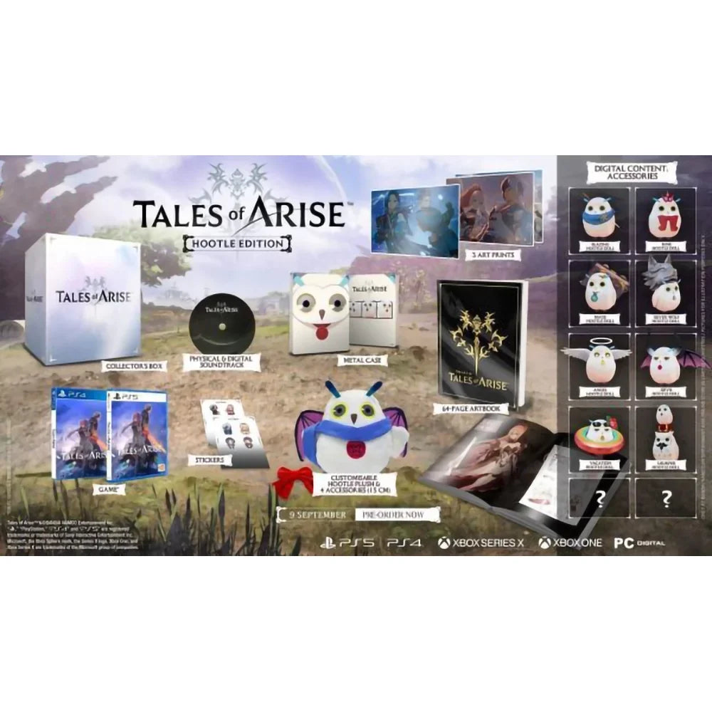 Accessories Hootle Collectors Tales Plush Of Arise PS4 with Box Edition Game