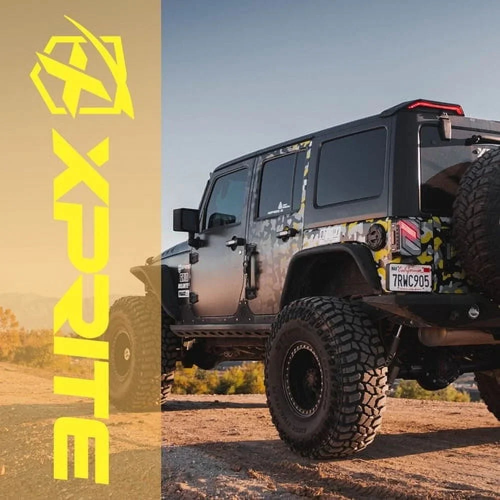 Cap Theft 07-18 for Bedrock Fuel Aluminum, Series Style, Xprite Cover Wrangler JKU, Easy Gas Offroad Jeep Installation, Deterrence Lightweight JK