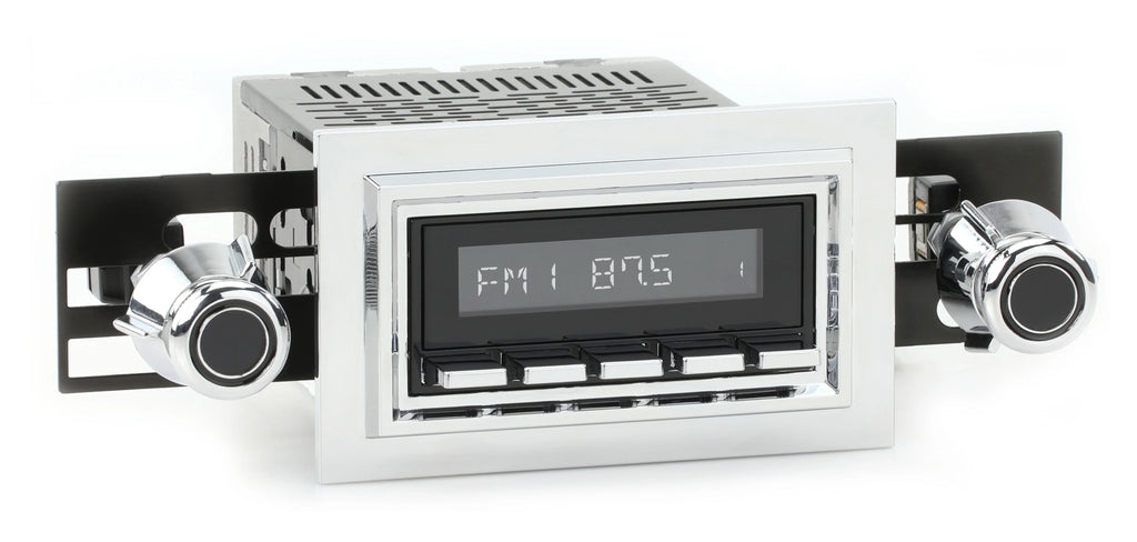 Bluetooth, Ranchero with RetroRadio LABC-M1-121-55P-75PF4 Ford Compatible Features AM/FM AUX, Include 1977-79