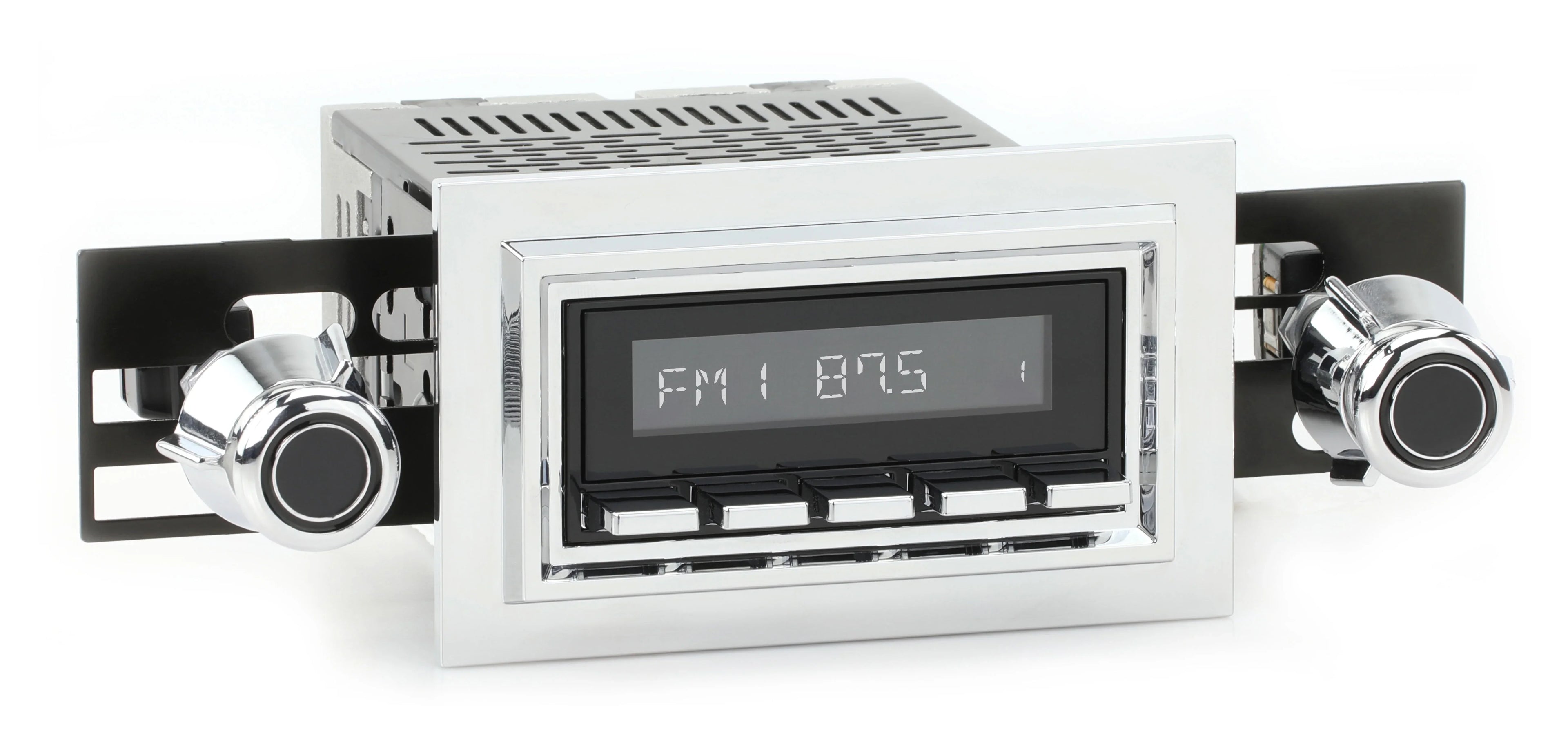 Bluetooth, Ranchero with RetroRadio LABC-M1-121-55P-75PF4 Ford Compatible Features AM/FM AUX, Include 1977-79