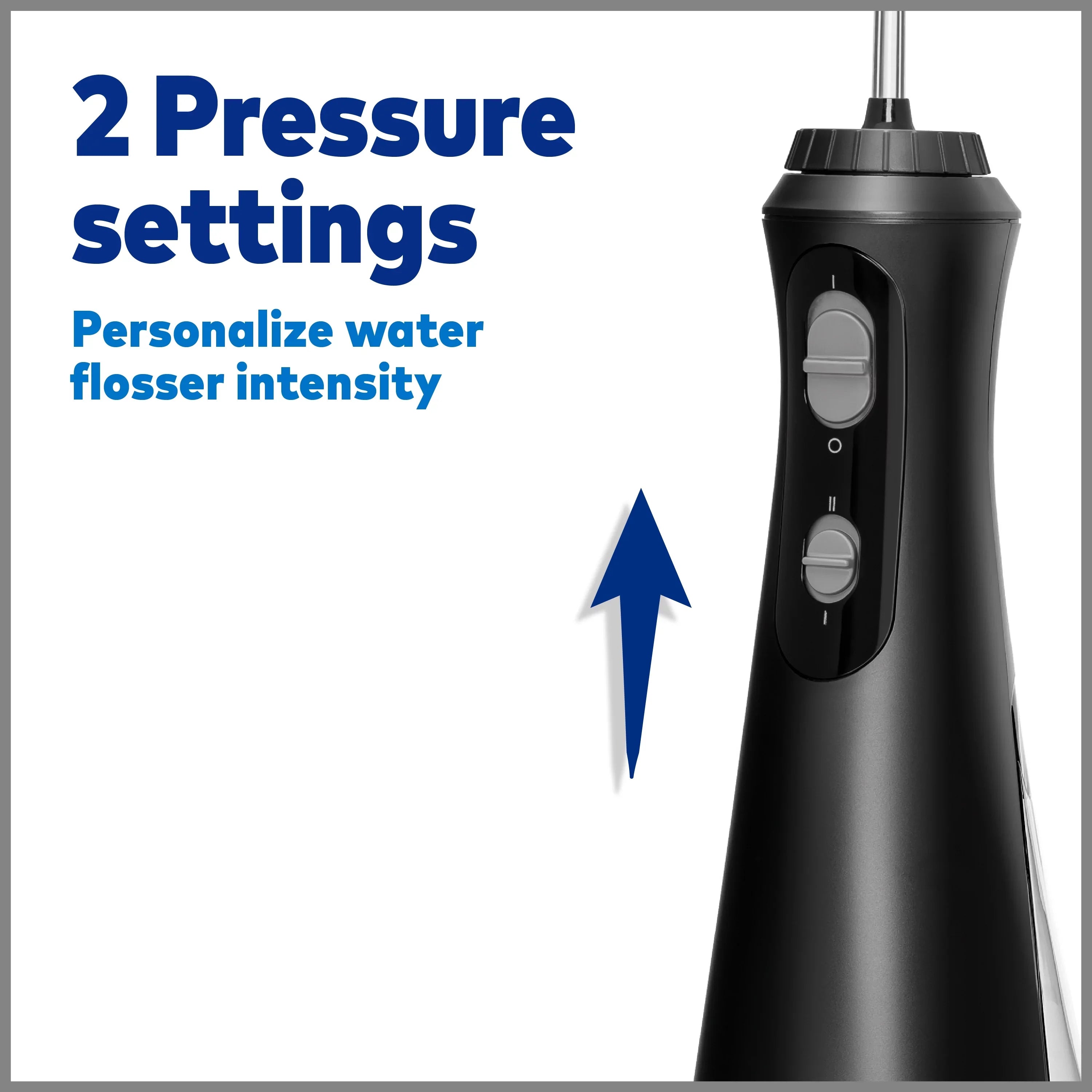 Cordless Oral Flosser Portable Irrigator, Waterpik Water Plus Black