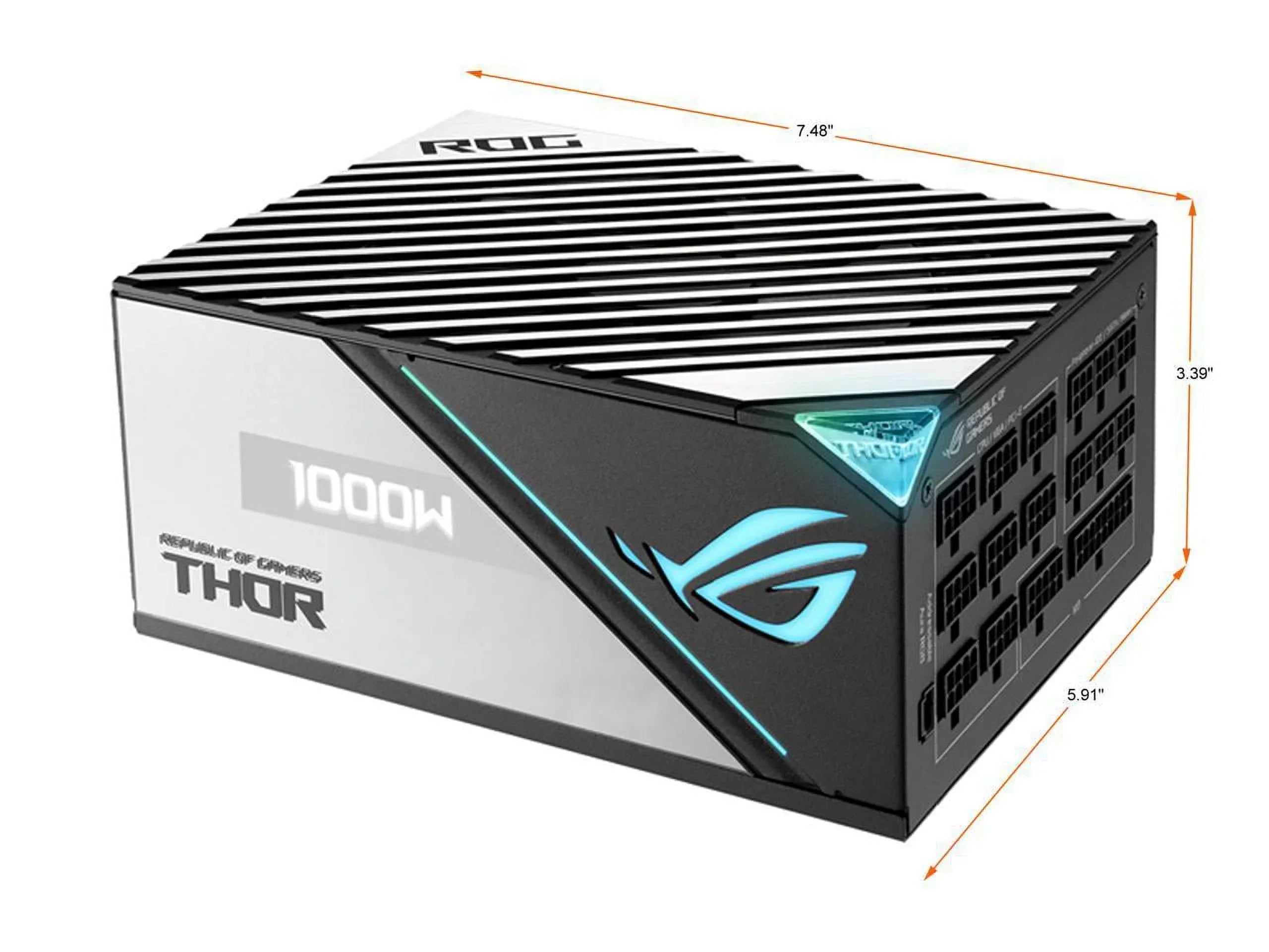 PLATINUM 80 ASUS Supply Full ATX12V ROG Modular Thor Certified 1000 Power ROG-THOR-1000P2-GAMING PLUS W