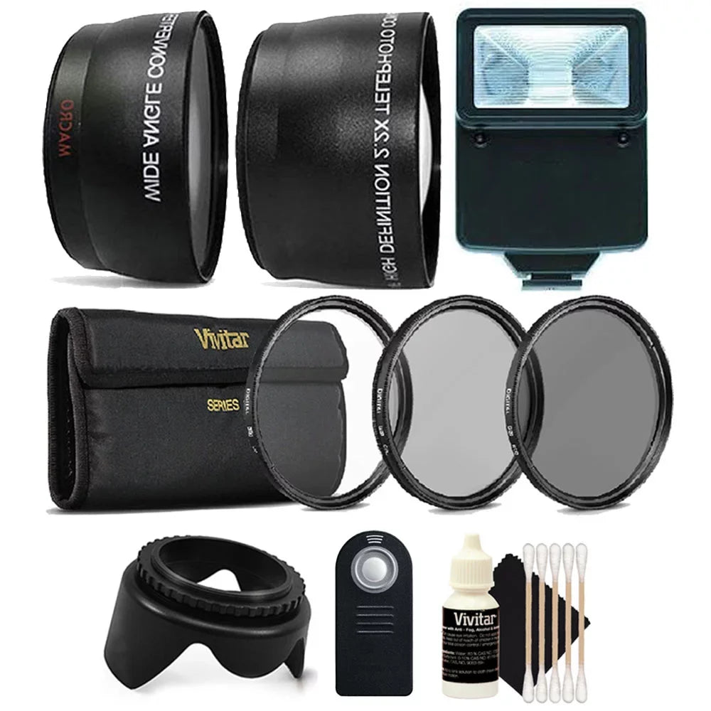 400D CPL Wide 550D & 600D 750D 500D Fisheye + Telephoto ND UV Accessory 650D 760D 58mm Kit Lens Angle for + Canon 450D