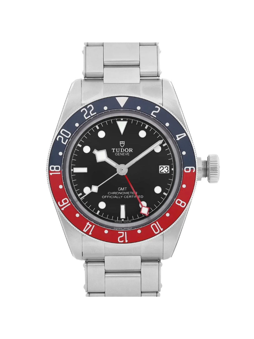 Heritage Watch GMT Black Bay 79830RB New Steel Dial Tudor Black Automatic Men