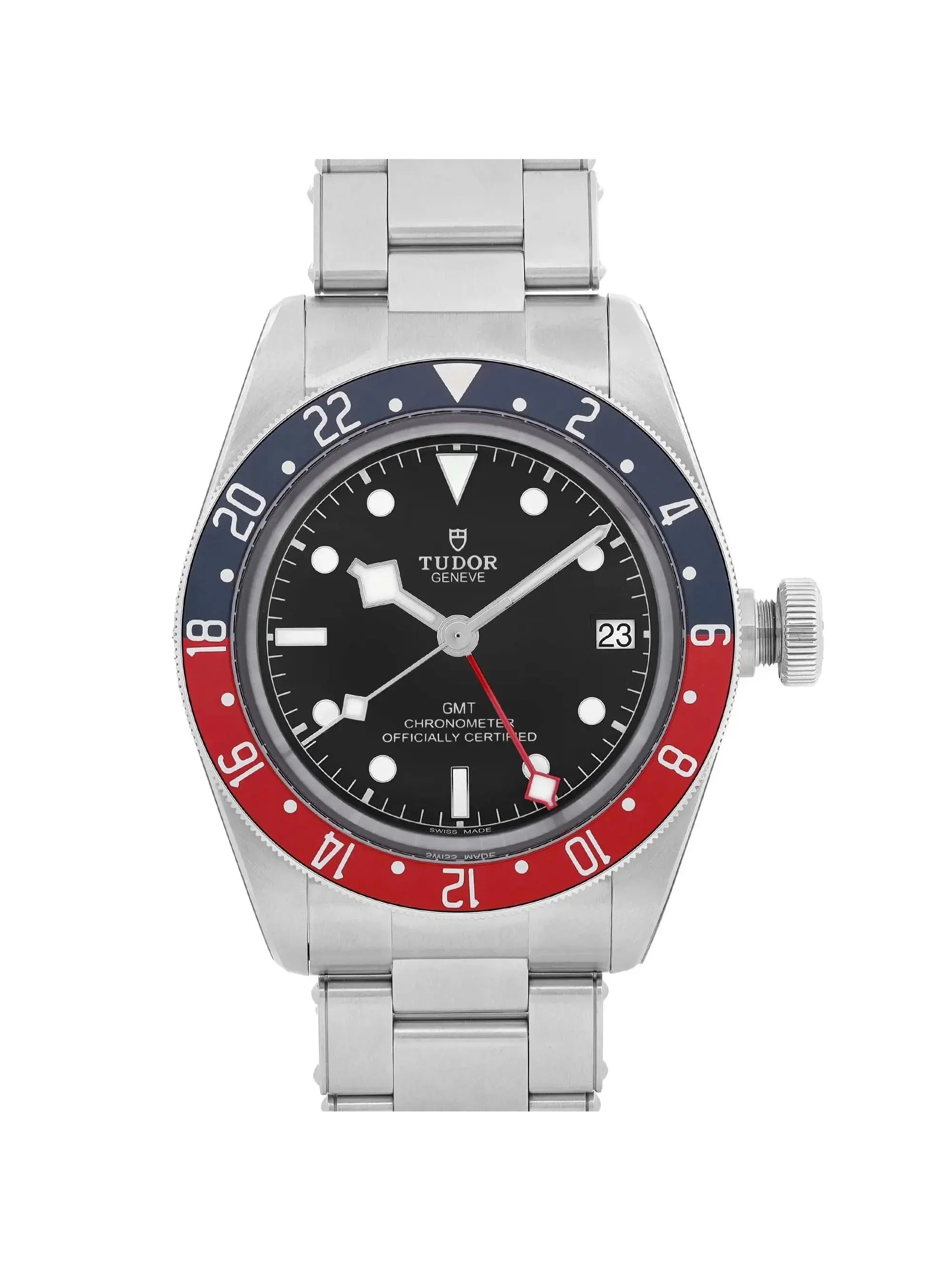 Heritage Watch GMT Black Bay 79830RB New Steel Dial Tudor Black Automatic Men
