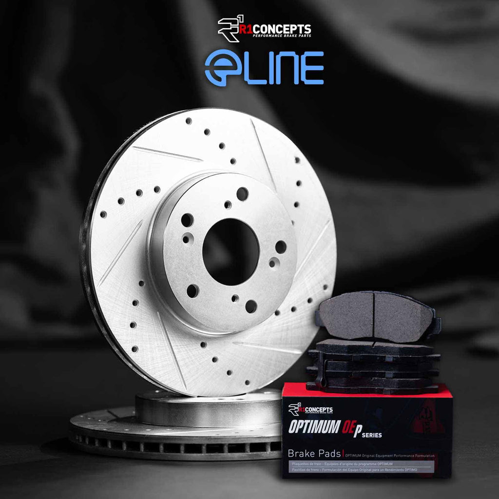 Pads| WGUN1-02095 Brakes |Rear Pads OEp Rotors Pads| R1 Brake Rear Brake Rotors Optimum Kit and and Concepts and Brake Rotors