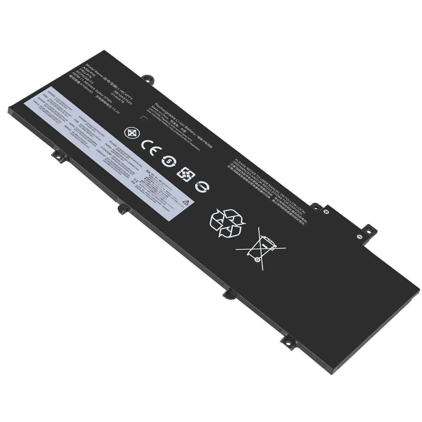 L17L3P71 Battery SB10K97622 T480S OEM ThinkPad 57Wh For Lenovo
