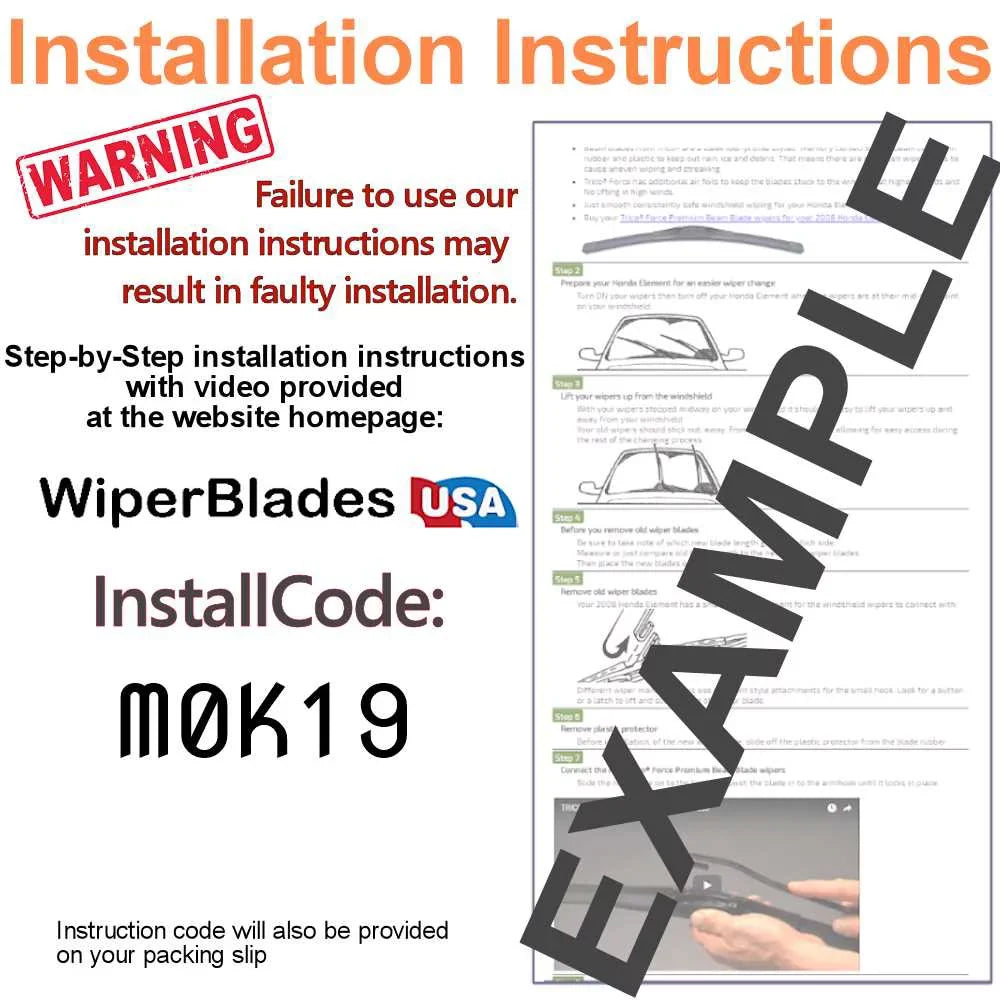 of Blade Beam 2019 Wipers (Set A4 Audi Quattro 2)