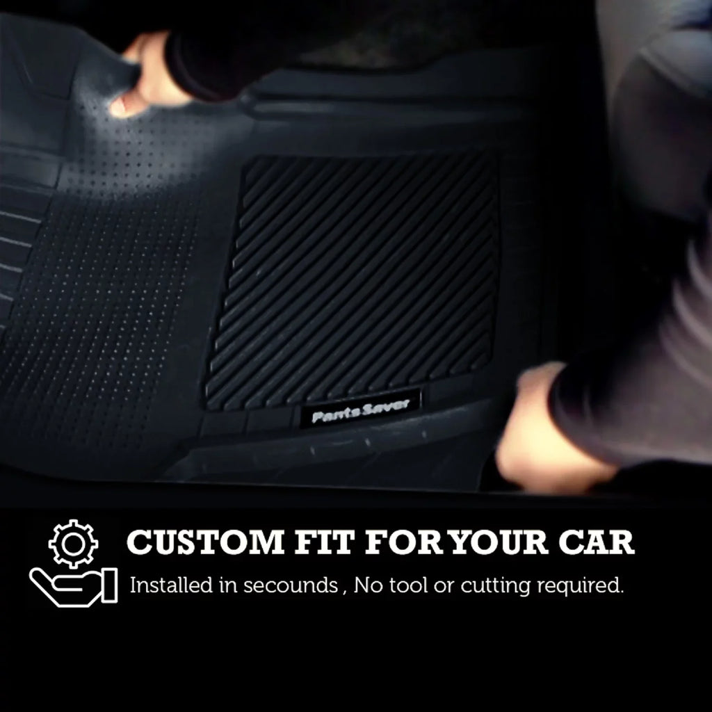 (Gray) Floor Set Protection Fit Weather GV80 2022-2023 PantsSaver -4 Custom Genesis Mats for Piece All