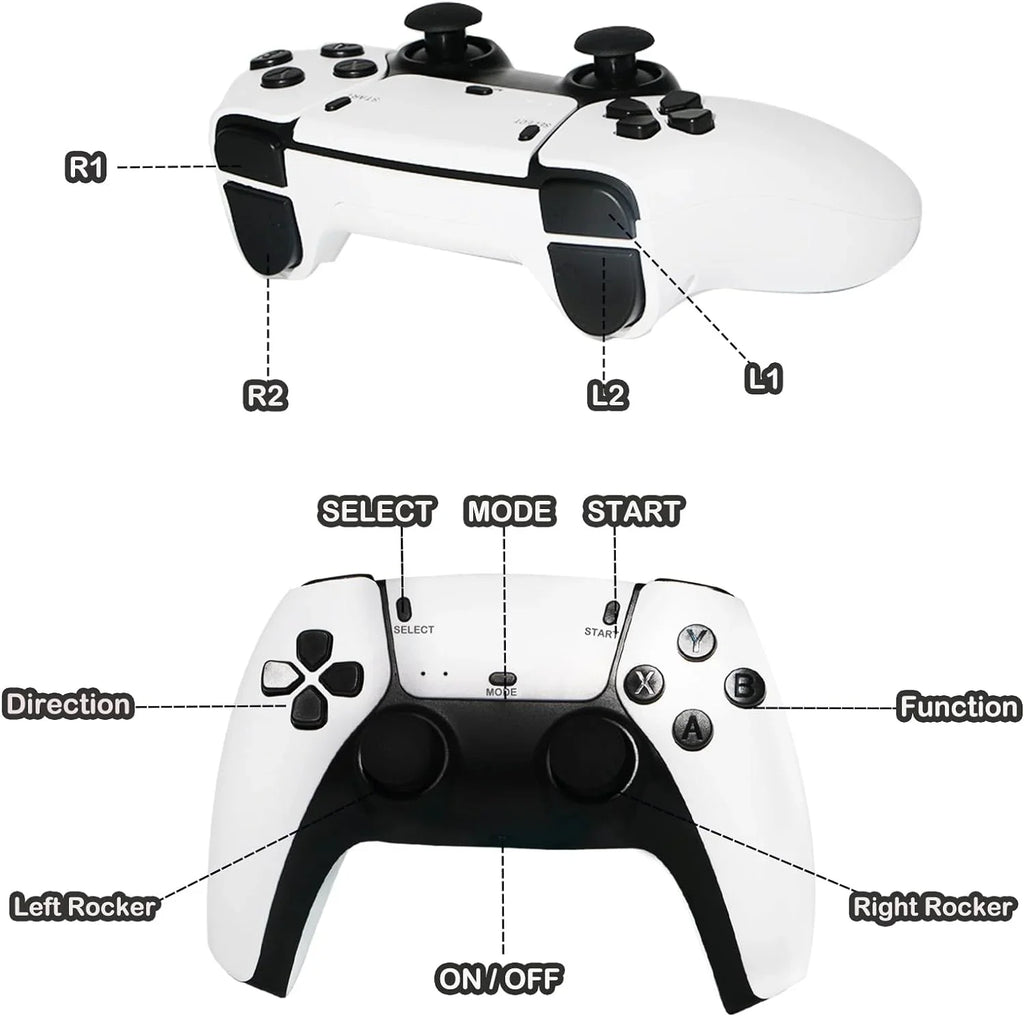 in Games,23 Built with Dual High Game Console, Game TV 2.4G Plug 4K Video HD Output Emulators, Wireless Stick Play and Controllers Retro 20000+ Wireless Classic for Definition