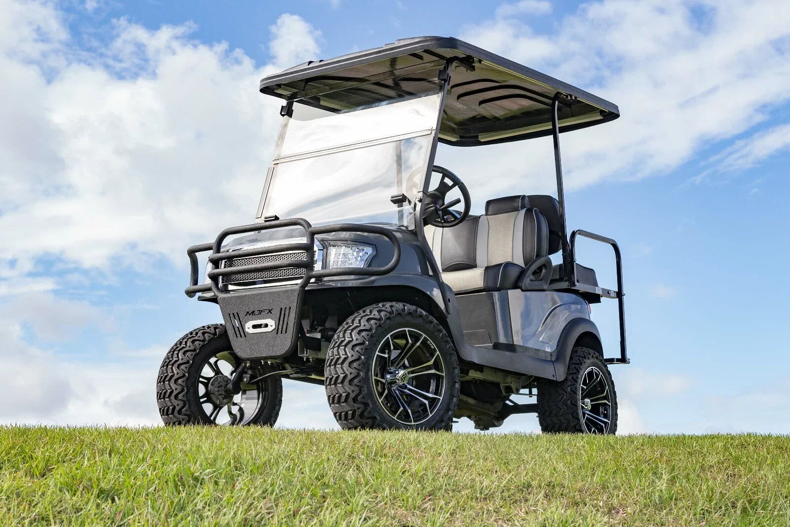 Rush/Liquid Wave and MadJax Drive2 Tsunami for |Black/Liquid |2007 G29/Drive Silver Cart - Yamaha Cushions Golf Silver up Front Seat