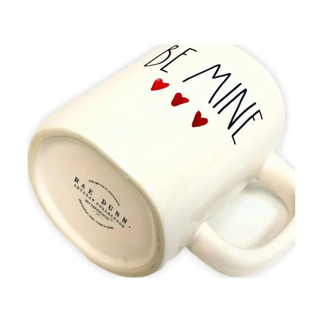 Day Valentines Dunn BE By with Rae MINE Tea Red Black Gift Mug Letter Ceramic LL Interior Magenta White Mug