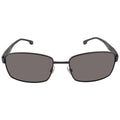 Sunglasses, Gray, Rectangular Carrera 8037/S 18mm 58mm, Black/Polarized Men's