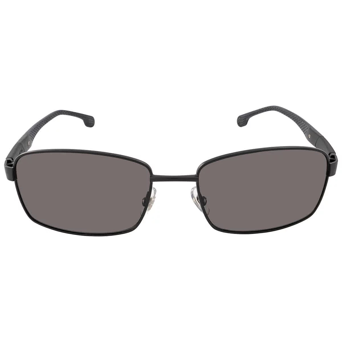 Sunglasses, Gray, Rectangular Carrera 8037/S 18mm 58mm, Black/Polarized Men's