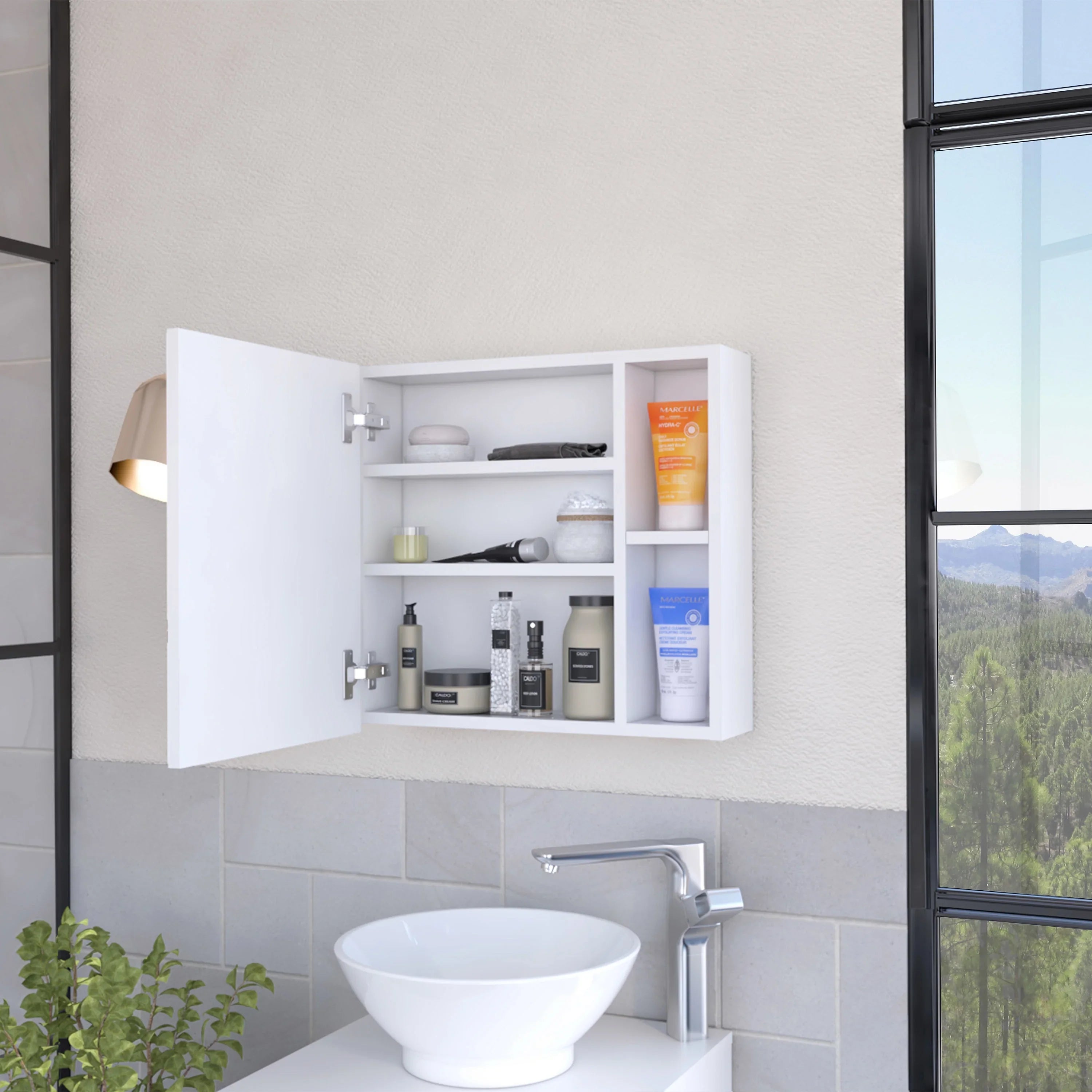 Cabinet | Upgrade Elegant 2-Shelf 24.25 Medicine Style -
