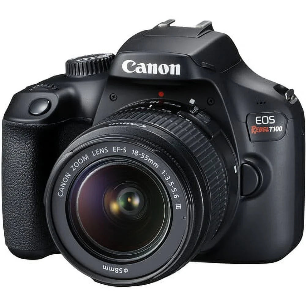 F/3.5-5.6 Telephoto EOS Zoom DSLR Cards Zoom w/Canon EF-S lens+case+128Memory (24PC) Camera Lens+420-800mm 18-55mm T100/4000D Canon HD Rebel