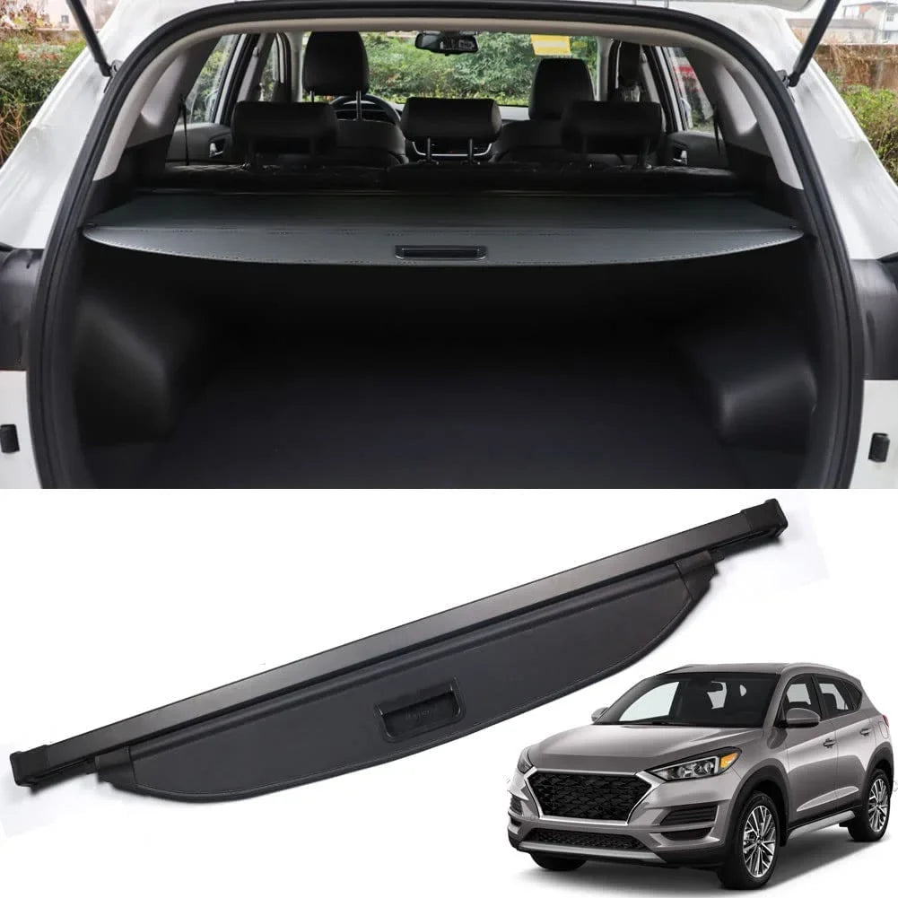 2020 Shade, SUV 2018 Tucson Hyundai 2017 Accessory 2019 Black Rear Retractable Trunk Cover Privacy Tucson for Cargo Fit Hyundai 2016-2021 2016 Shield 2021