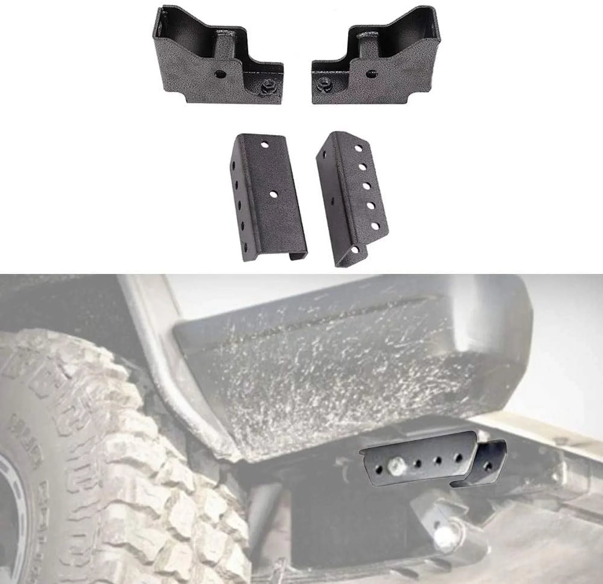 1.5" Rear with 1984-2001 XJ Fit NIXFACE Jeep Kit for Shackle Relocation Screws Cherokee