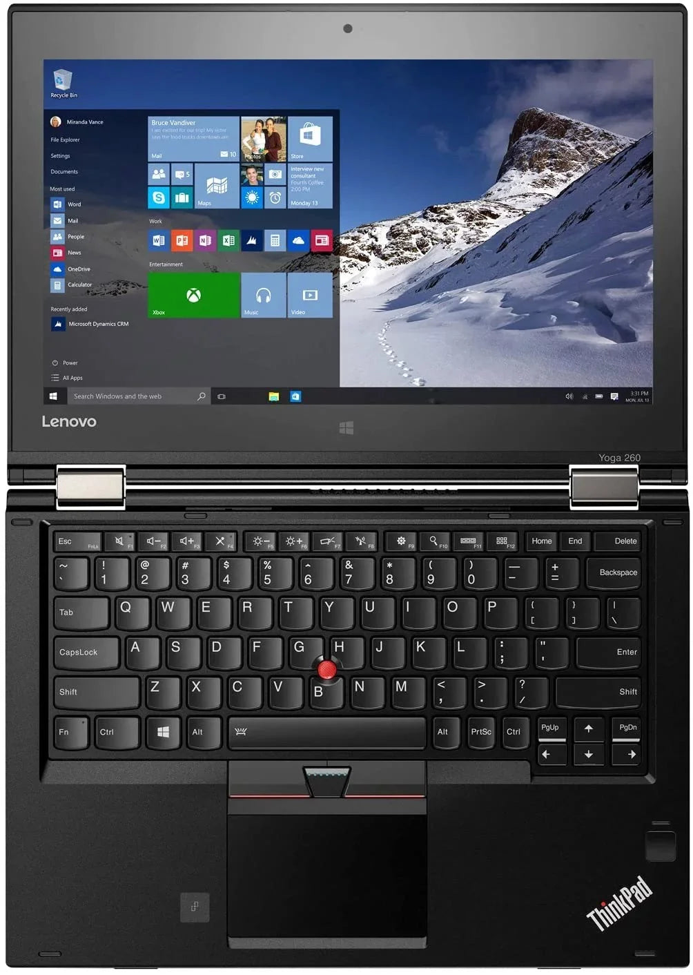 256GB 8GB Lenovo 2.30GHz 260 Pre-Owned 12.5" Yoga i5 - Good) W10P Laptop SSD Core Thinkpad Touch(Refurbished