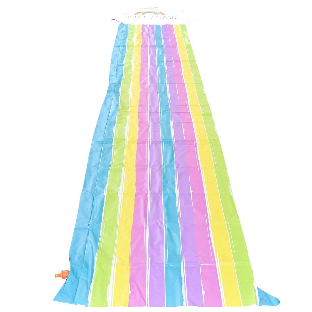 Foot Rae -16 Mat, 5+ & Float, CocoNut Sliding Sprinkler, Age Rainbow Dunn: Water Durable Slide Ride Slide Splash Splish