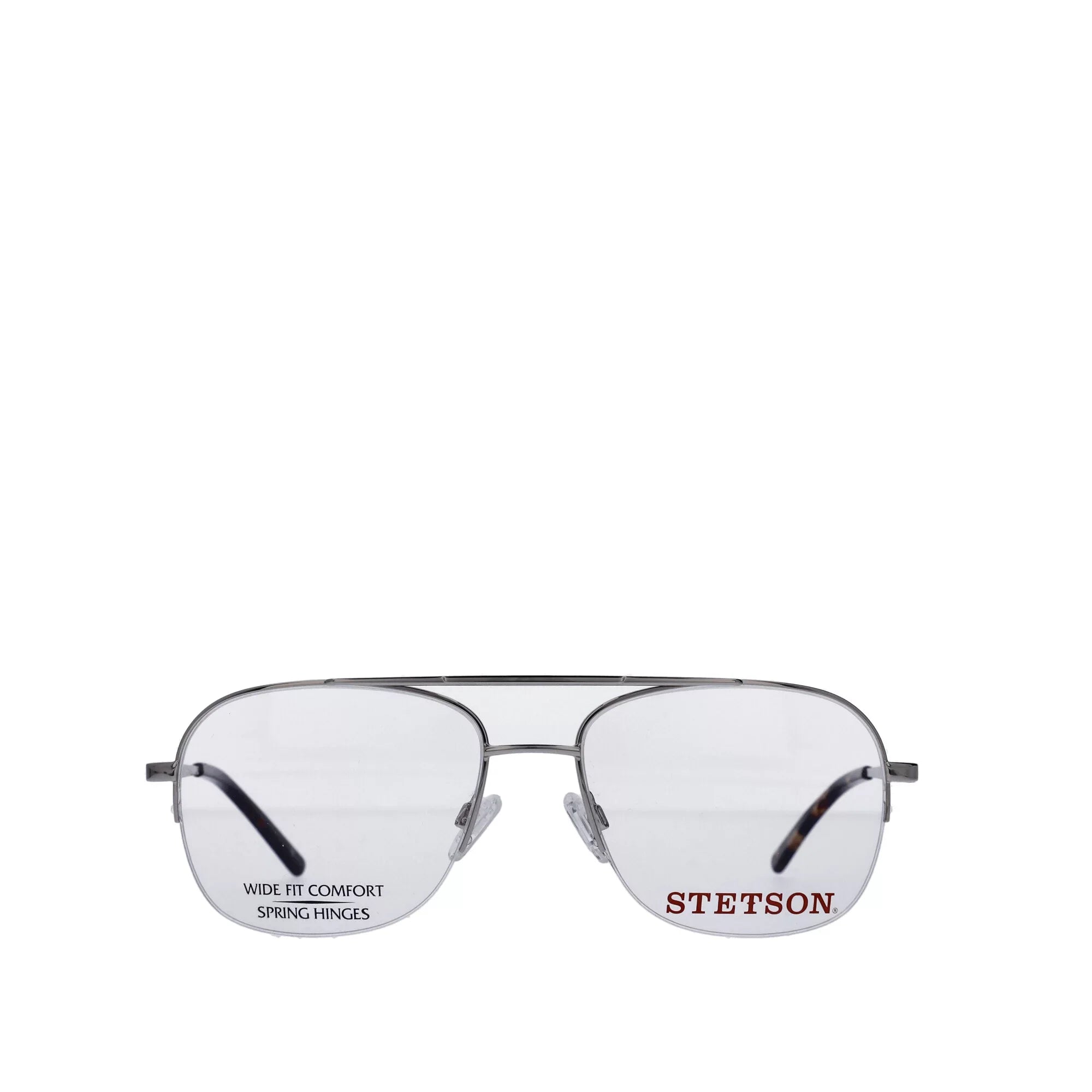 Eyeglasses, Case ST 59-18-150, XL31, Square Gold, with Stetson Men's