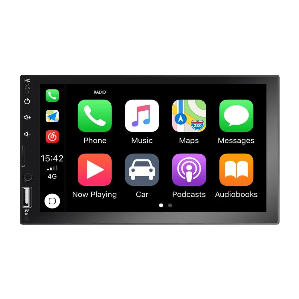 Stereo Multimedia Auto/Autoradio/IOS/Bluetooth/USB/TF 7" Camera/Android with Touch Car Din 2 Screen Player Rear Car Play View MP5 for