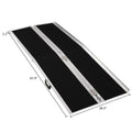 Wheelchair x Ktaxon Scooter 28" Multifold 72" 6FT Portable Non-skid Aluminum Ramp Carrier Mobility