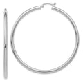 Tube and for Real Earrings; Hoop Polished 3mm Men Adults for Women White Teens; 14kt Gold and
