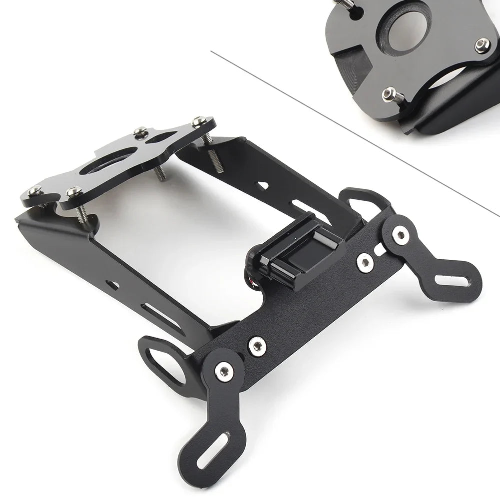 2021 For Fender 2022 License ZS Yamaha MT-09 Motorcycle MT09 Eliminator 21-22 Plate Holder Tidy Tail Black