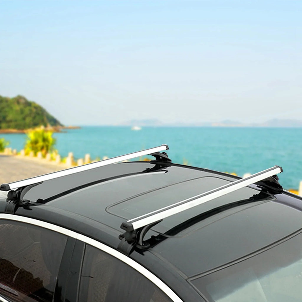 with Fit Without Roof Capacity for Rack Side Roof Car Most 47.24in Vehicle 165LBS Aluminum Wagon Rail Crossbars Cargo Car iMounTEK Roof Rack Carrier