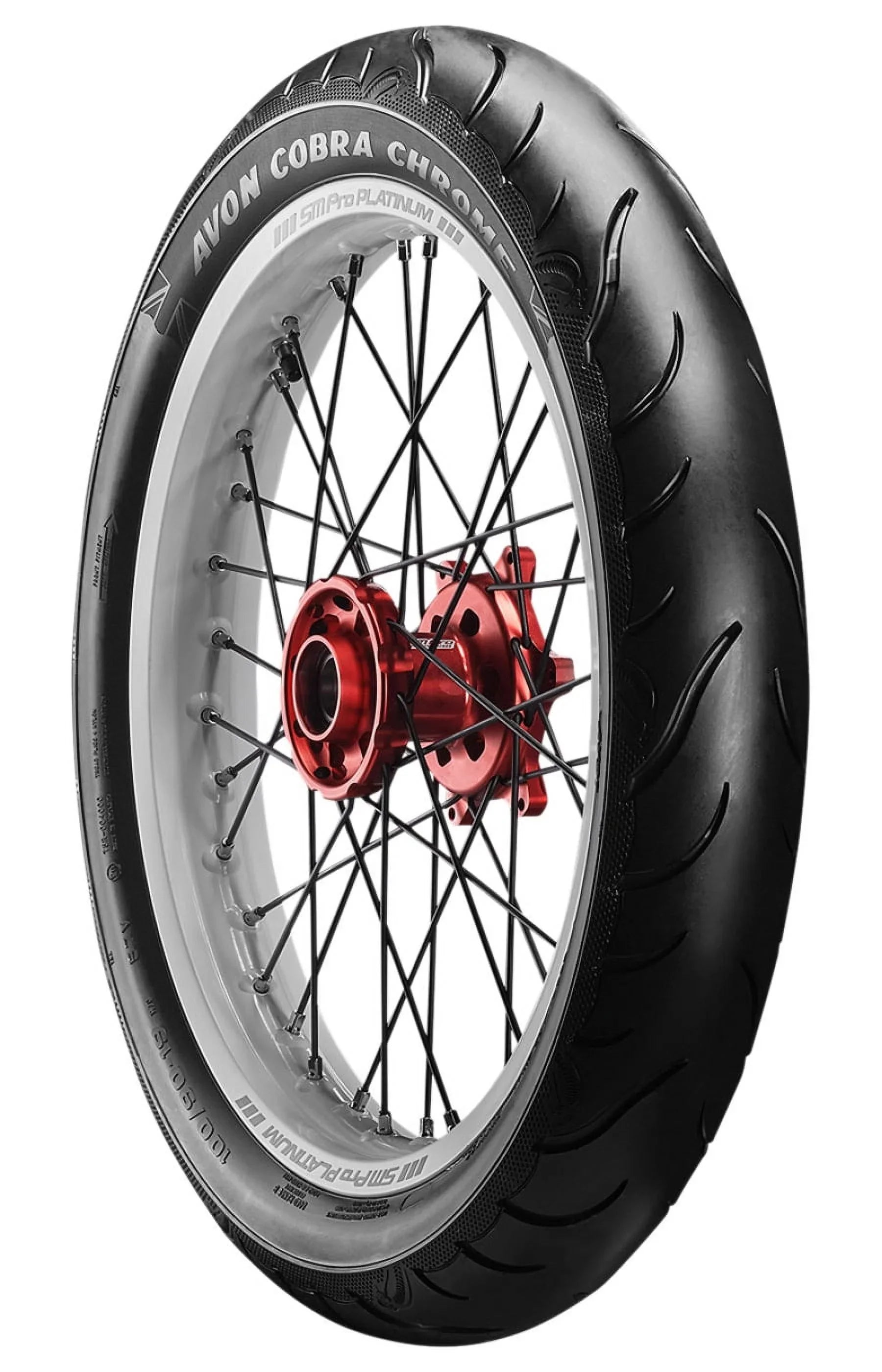 (638177) AV91 Avon Tire Cobra 130/80B17 Front Chrome