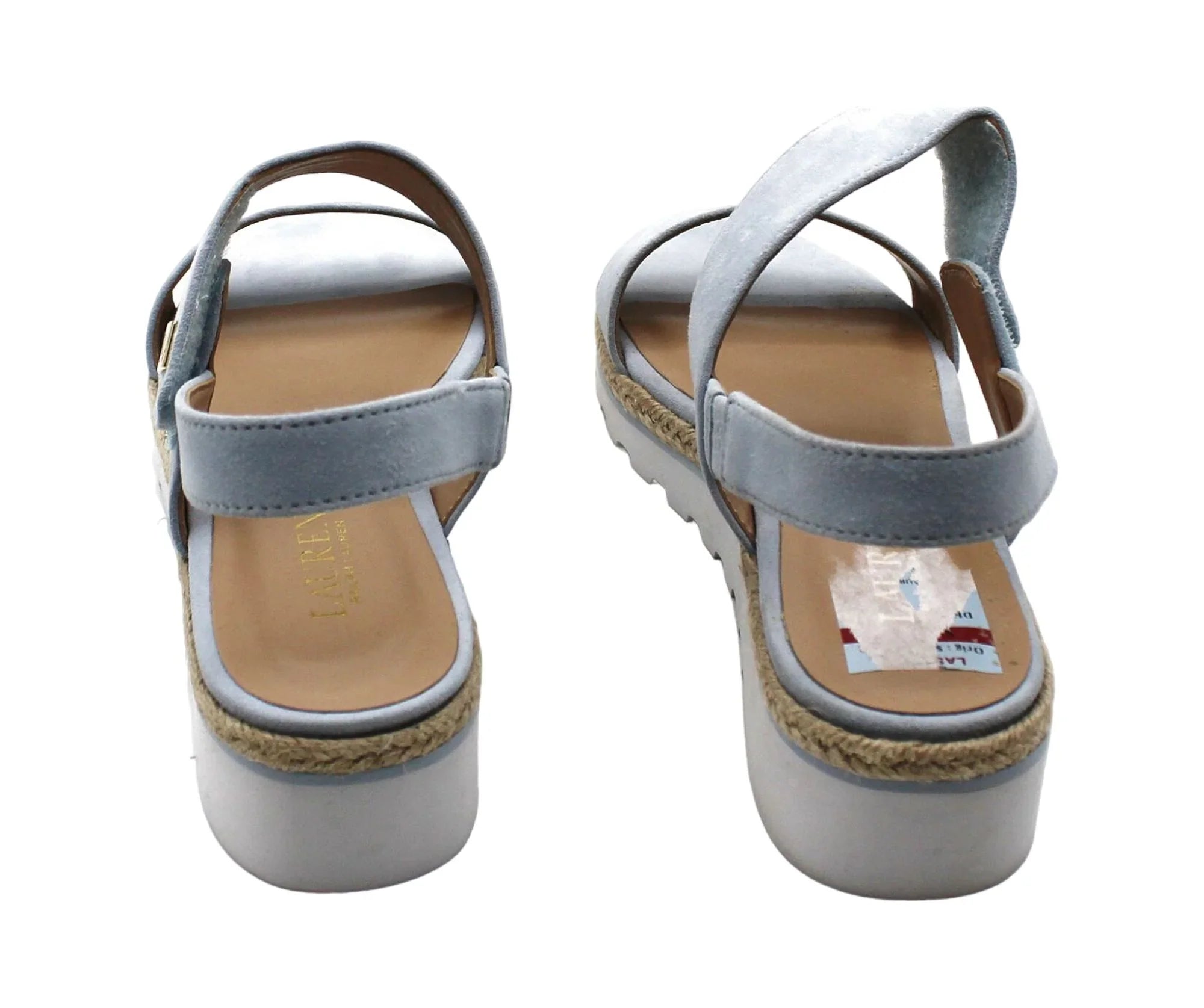 Jewelle Lauren Lauren 8.5 Wedge Sandals US) Ralph (Size