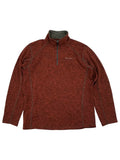 Fleece Radiator Bauer XL Sweater Mens Pullover Eddie Orange Quarter-Zip Dark